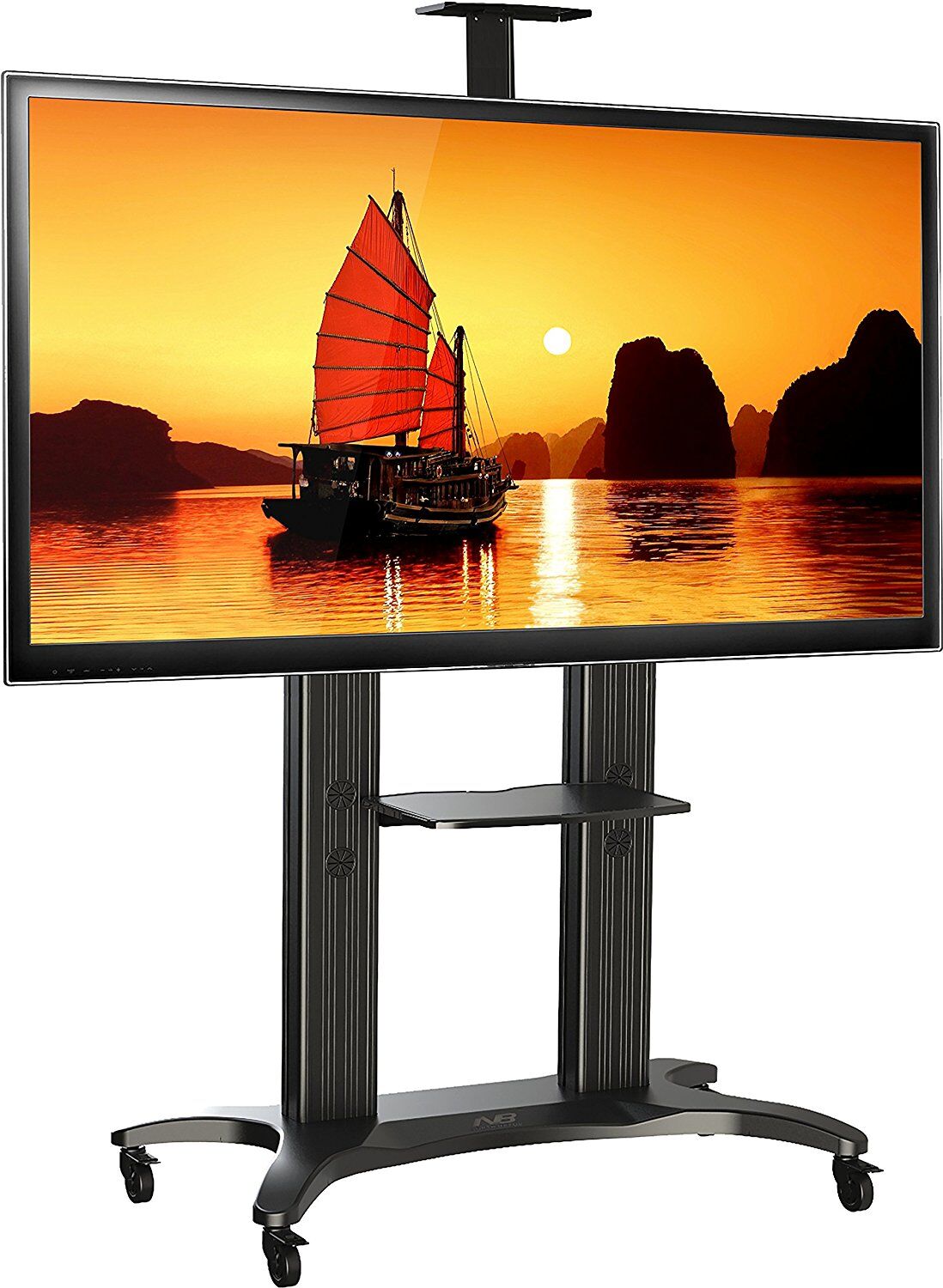 Mobile TV Stand Premium TV Cart: AVF1800-70-1P Black - North Bayou