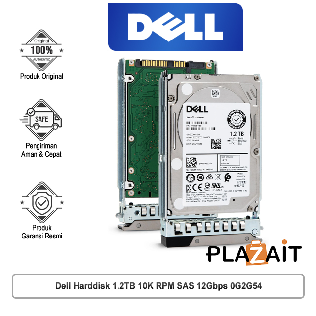 Dell Harddisk 1.2TB 10K RPM SAS 12Gbps (0G2G54)