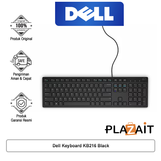 Dell Keyboard KB216 Black Multimedia
