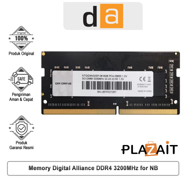 Digital Alliance Memory DDR4 3200MHz For NB