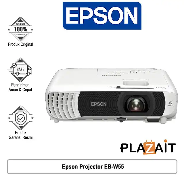 Epson Projector EB-W55 WXGA 3LCD 4000 Lumen - Garansi Resmi