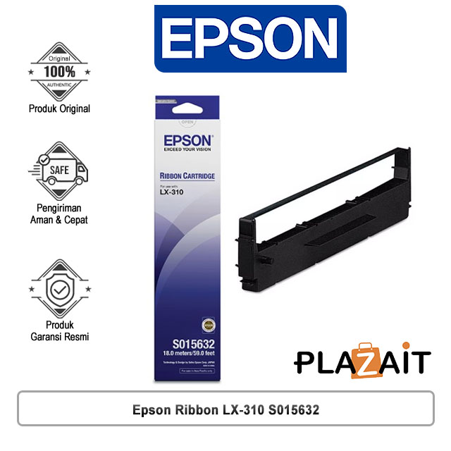 Epson Ribbon LX-310 S015632 for LX310 Refill Pita Ink Cartridge