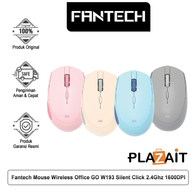 Fantech Mouse Wireless Office GO W193 Silent Click 2.4Ghz 1600DPI