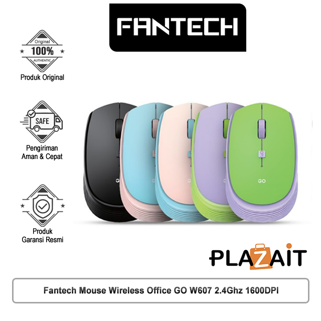 Fantech Mouse Wireless Office GO W607 2.4Ghz 1600DPI
