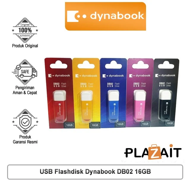 FlashDisk Dynabook DB02 USB Driver 16GB (Black-Blue-Red-Yellow-Pink)
