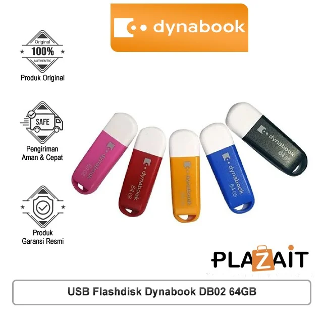 FlashDisk Dynabook DB02 USB Driver 64GB (Black-Blue-Red-Yellow-Pink)