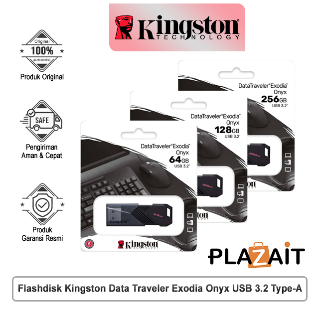 Flashdisk Kingston Data Traveler Exodia Onyx USB 3.2 Type-A