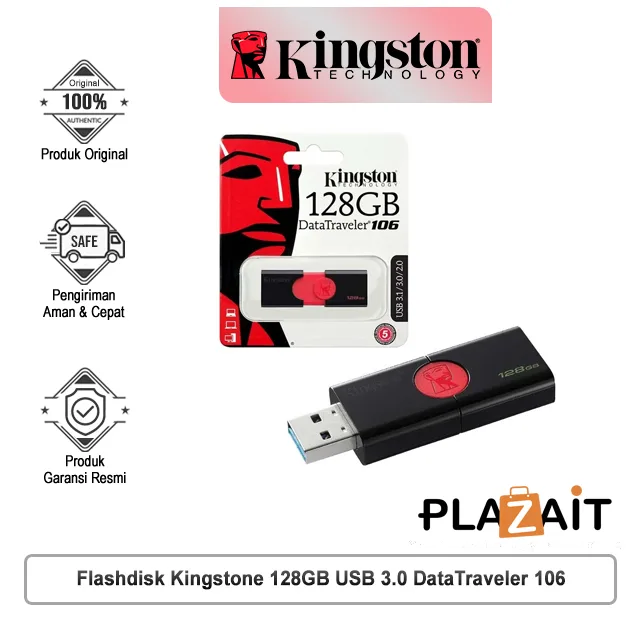 Flashdisk Kingstone 128GB USB 3.0 DataTraveler 106