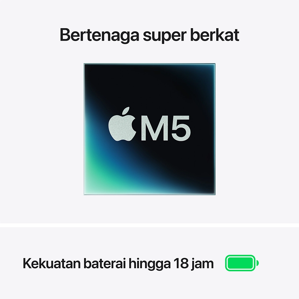 Apple Apple MacBook Air M5 (13-inch) 10-core CPU and 10-core GPU – 16GB, 1TB SSD Harga Rp 23.899.000 Toko Medan