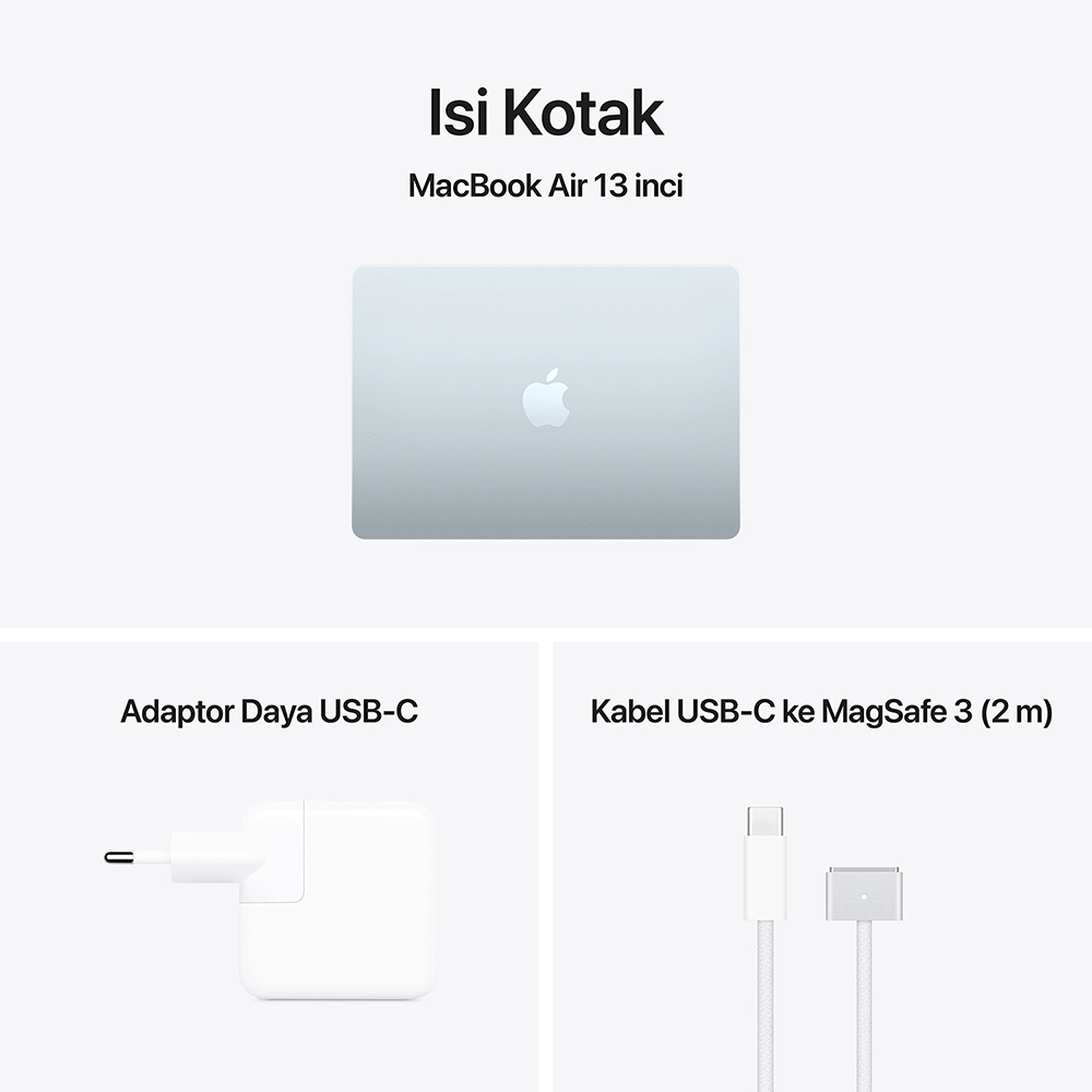 Apple Apple MacBook Air M5 (13-inch) 10-core CPU and 8-core GPU – 16GB, 512GB SSD Harga Rp 20.399.000 Toko Medan