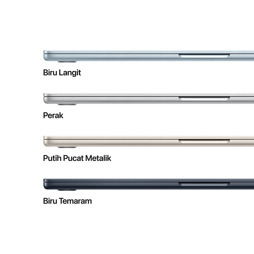 Apple Apple MacBook Air M5 (15-inch) 10-core CPU and 10-core GPU – 16GB, 1TB SSD Harga Rp 27.999.000 Toko Medan