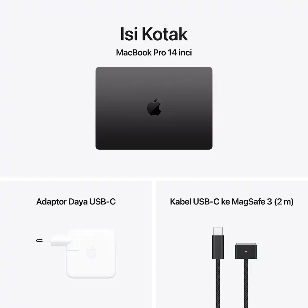 Apple Apple MacBook Pro M5 (14-inch) 10-core CPU and 10-core GPU - 32GB, 1TB SSD Harga Rp 47.460.000 Toko Medan