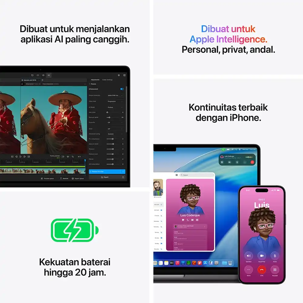 Apple Apple MacBook Pro M5 Max (14-inch) 18-core CPU and 32-core GPU - 36GB, 2TB SSD Harga Rp 78.999.000 Toko Medan