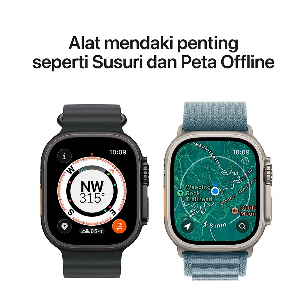 Apple Apple Watch Ultra 3 GPS + Cellular, 49mm Titanium Case with Milanese Loop Harga Rp 16.999.000 Toko Medan