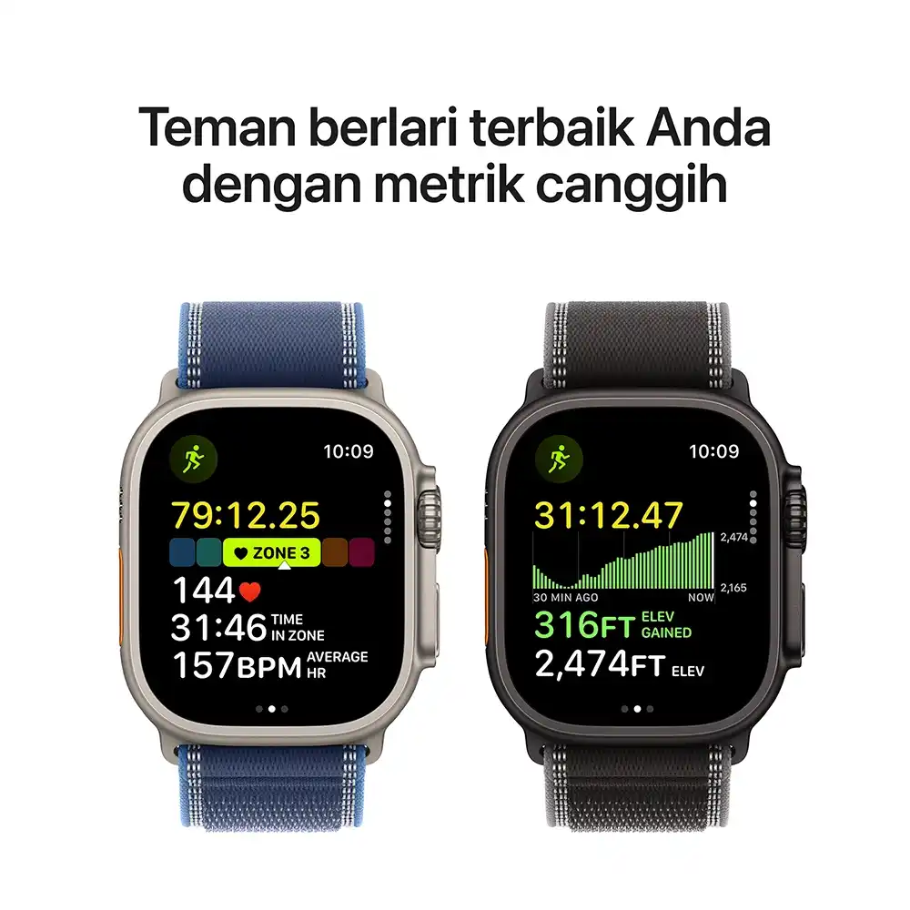 Apple Apple Watch Ultra 3 GPS + Cellular, 49mm Titanium Case with Trail Loop Harga Rp 14.899.000 Toko Medan
