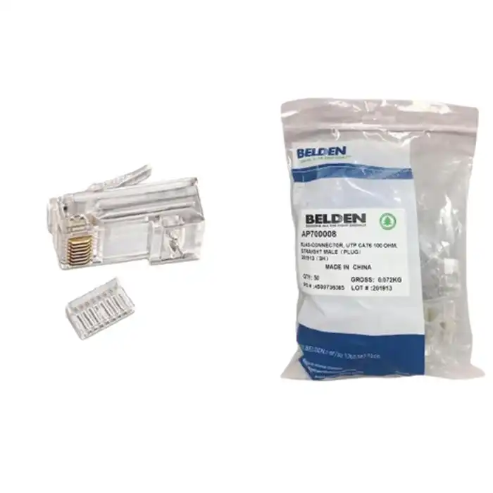 Belden Connector Rj-45 AP700008 UTP Cat6 100 OHM, Straight Male (Plug) - belden-connector-rj-45-ap700008-utp-cat6-100-ohm-1759099490-830.webp