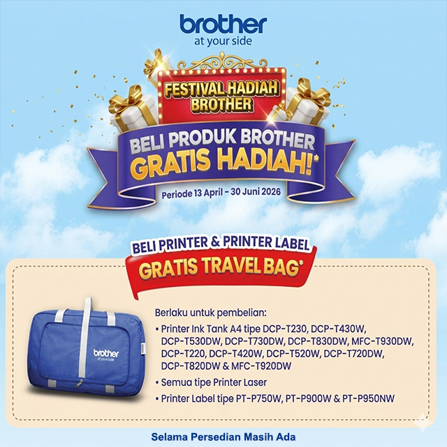 Brother Brother Printer Ink Tank DCP-T830DW A4 WiFi - All In One (Print, Scan, Copy) Harga Rp 4.500.000 Toko Medan