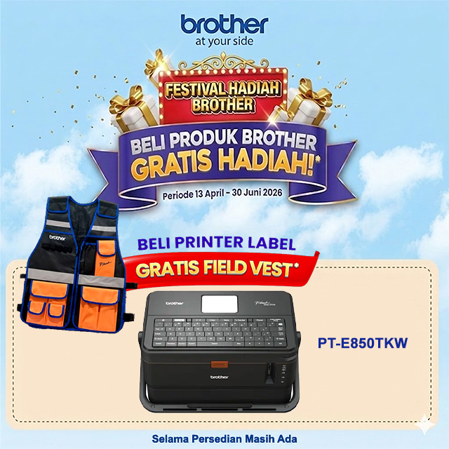 Brother Brother Printer Label PT-E850TKW P-Touch Harga Rp 10.500.000 Toko Medan