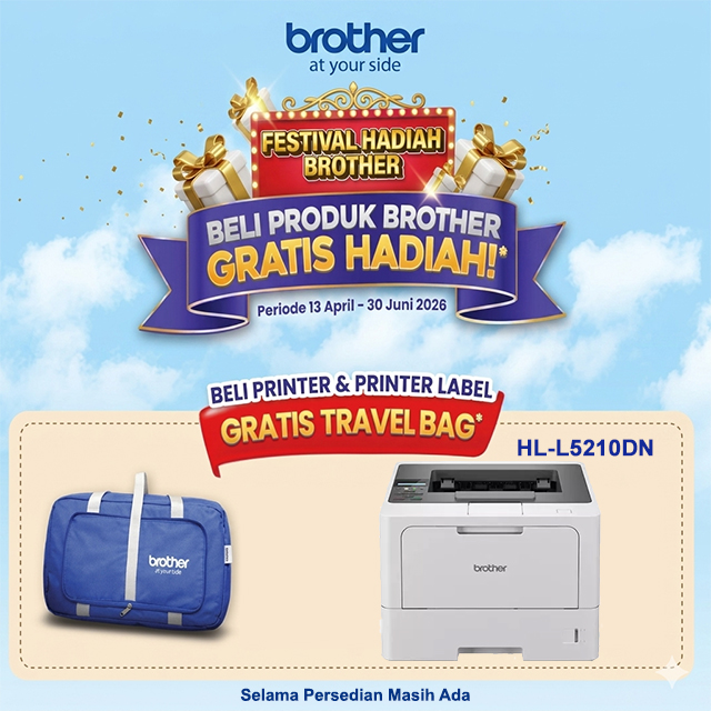 Brother Brother Printer Mono Laser HL-L5210DN A4 - Print Only Harga Rp 5.200.000 Toko Medan