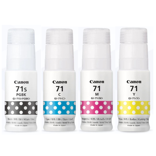 Canon Canon Tinta GI-71 Black & Color 70ml Black Harga Rp 90.000 Toko Medan