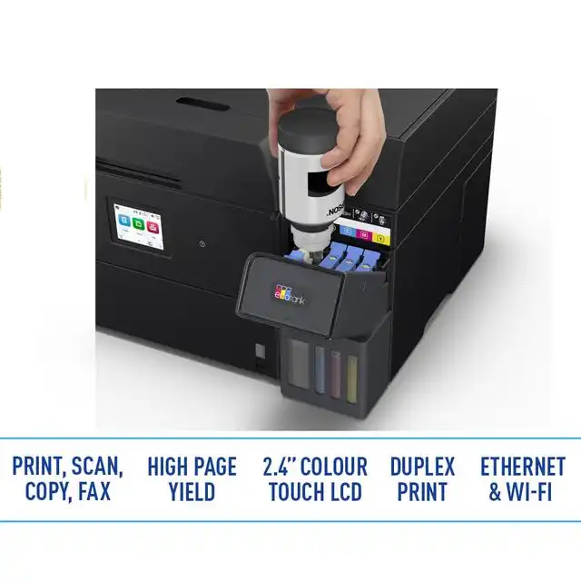 Epson Epson Printer EcoTank Ink Tank L6390 A4 Wi-Fi Duplex - All In One (Print, Scan, Copy, Fax with ADF) Harga Rp 5.380.0...