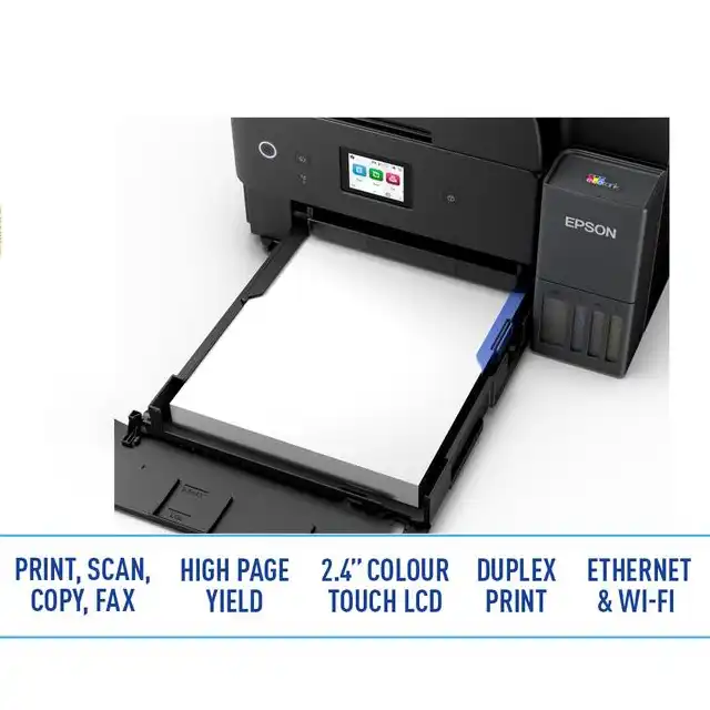 Epson Epson Printer EcoTank Ink Tank L6390 A4 Wi-Fi Duplex - All In One (Print, Scan, Copy, Fax with ADF) Harga Rp 5.380.0...