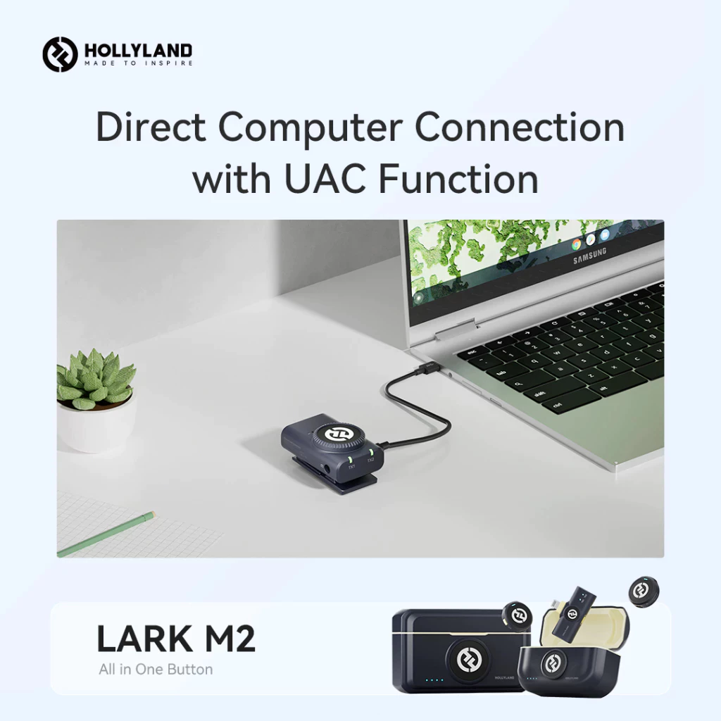 Hollyland Hollyland Lark M2 Duo Combo Microphone Mic Wireless Harga Rp 1.990.000 Toko Medan
