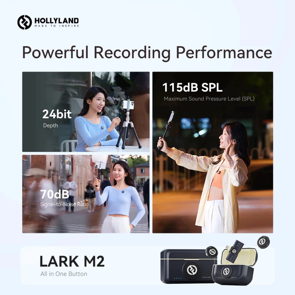 Hollyland Hollyland Lark M2 Duo Combo Microphone Mic Wireless Harga Rp 1.990.000 Toko Medan