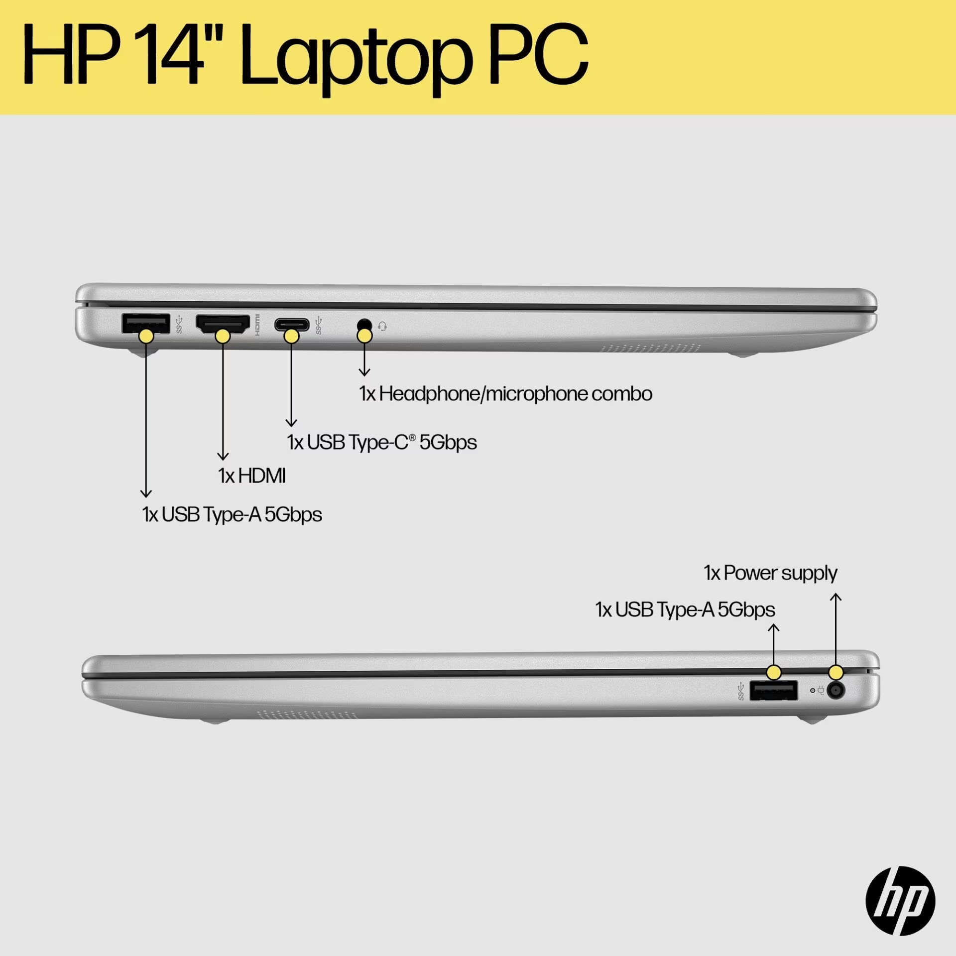 HP HP 14-ep0260TU - BD0Y4PA /Intel Core i3-1315U/8GB/512GB SSD/Intel UHD Graphics/14″ FHD/Win 11 Home+OH24+M365/Gold/2Y ...