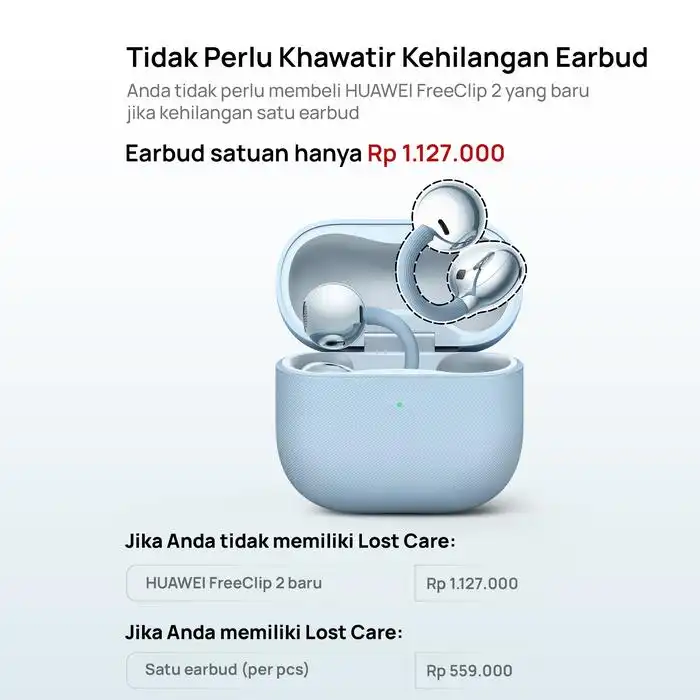 Huawei Huawei FreeClip 2 - TWS Earbuds Earphone Harga Rp 2.842.000 Toko Medan