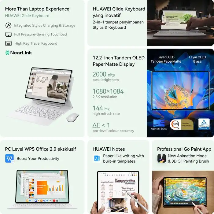 Huawei Huawei MatePad Pro 12.2-inch (2025) 12/512GB - Garansi Resmi Harga Rp 12.740.000 Toko Medan
