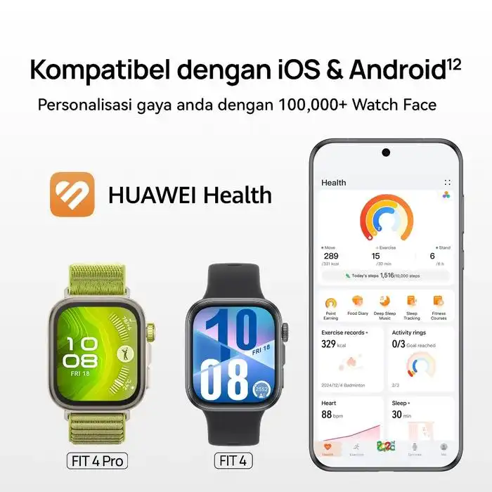 Huawei Huawei Watch Fit 4 - SmartBand Smartwatch Harga Rp 1.764.000 Toko Medan