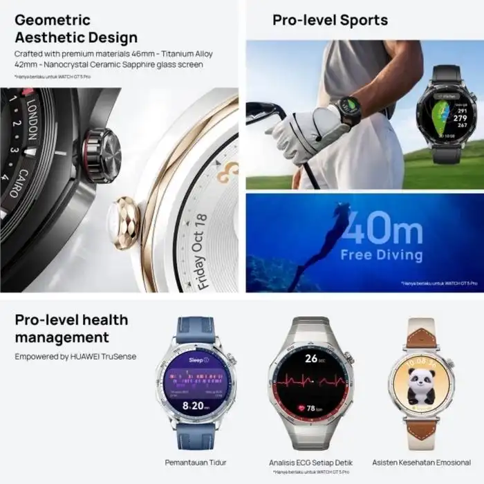 Huawei Huawei Watch GT5 Pro 46mm - SmartBand Smartwatch Harga Rp 3.626.000 Toko Medan