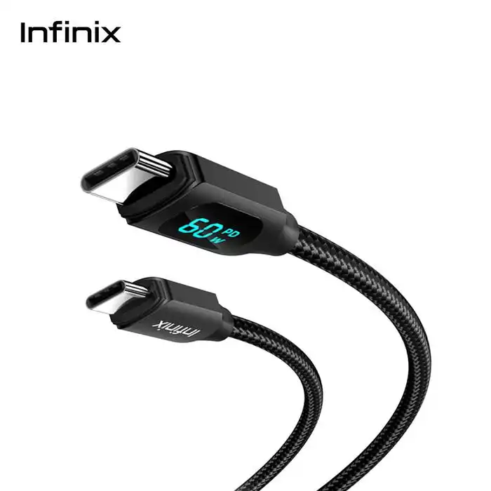 Infinix Kabel Data XDC73 - Type-C to C 1M - • Support digital display charging Watt - infinix-kabel-data-xdc73-type-c-to-c-1m-support-digital-display-charging-watt-1764148998-308.webp