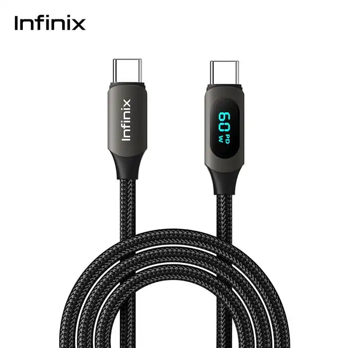 Infinix Kabel Data XDC73 - Type-C to C 1M - • Support digital display charging Watt - infinix-kabel-data-xdc73-type-c-to-c-1m-support-digital-display-charging-watt-1764148998-540.webp
