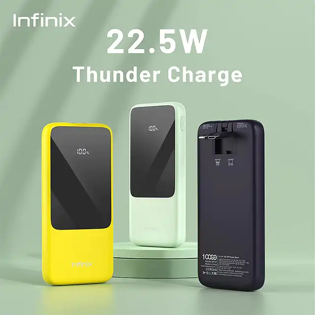 Infinix Infinix Power Bank XP07 | 10000mAh Two Way Super Fast Charging Type-C & Lightning Harga Rp 209.000 Toko Medan