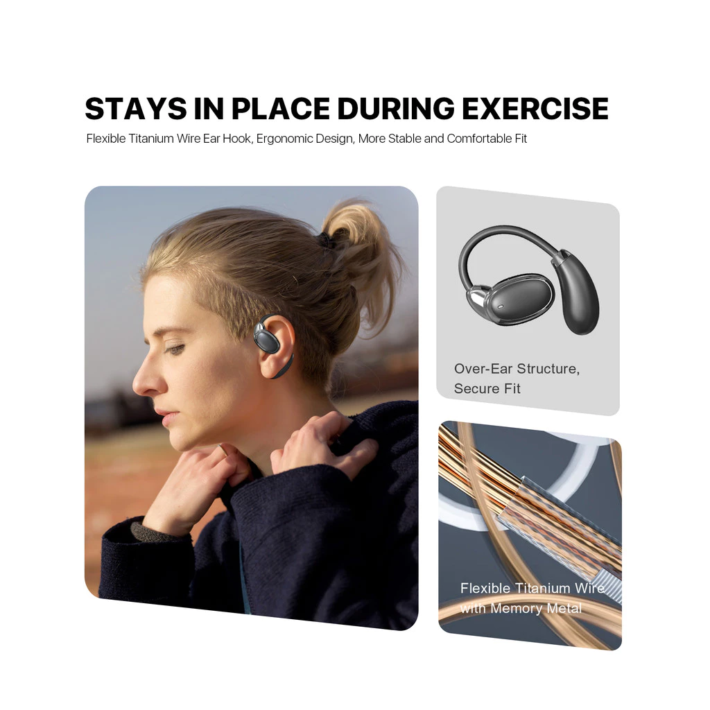 KiiP KiiP Wireless DTH5PRO Ows Open Ear Tws Earhook Earphone HiFi Harga Rp 250.000 Toko Medan