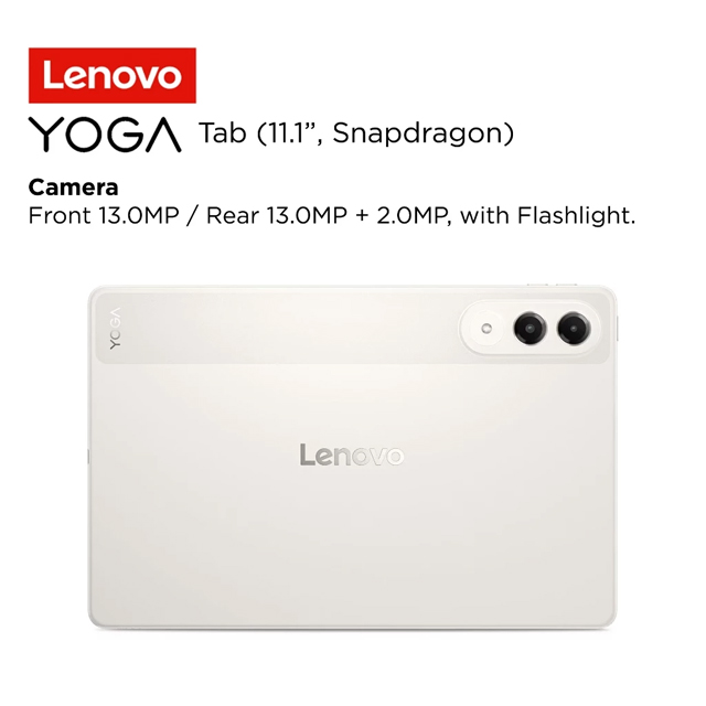 Lenovo Lenovo Yoga Tab - ZAG60275ID /Qualcomm Snapdragon 8/12GB/256GB/Qualcomm Adreno/8.8" 2.5K Touch/Android 15/Seashell/...