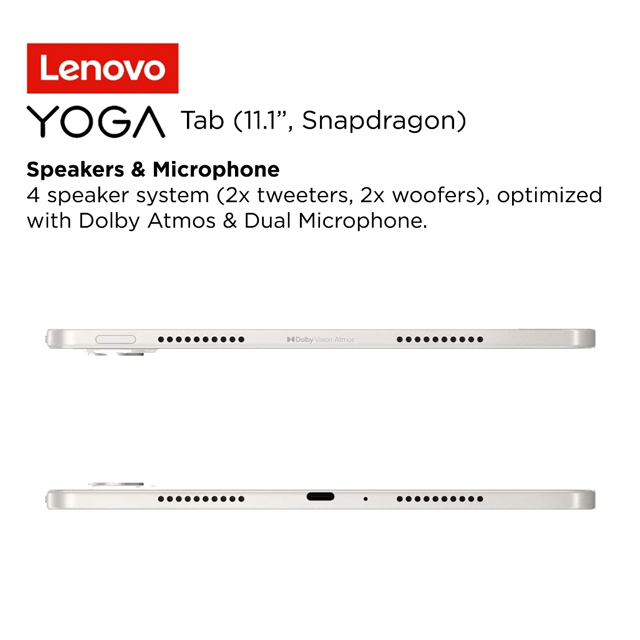 Lenovo Lenovo Yoga Tab - ZAG60275ID /Qualcomm Snapdragon 8/12GB/256GB/Qualcomm Adreno/8.8" 2.5K Touch/Android 15/Seashell/...