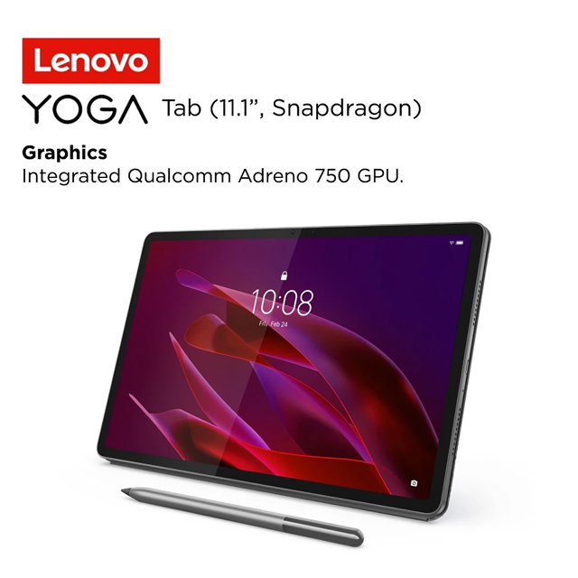Lenovo Lenovo Yoga Tab - ZAG60275ID /Qualcomm Snapdragon 8/12GB/256GB/Qualcomm Adreno/8.8" 2.5K Touch/Android 15/Seashell/...