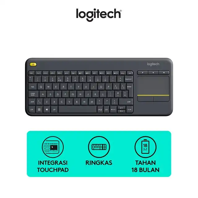 Logitech K400 Plus Keyboard Wireless dengan Touchpad untuk PC & SmartTV - logitech-k400-plus-keyboard-wireless-dengan-touchpad-untuk-pc-smarttv-1759388919-714.webp