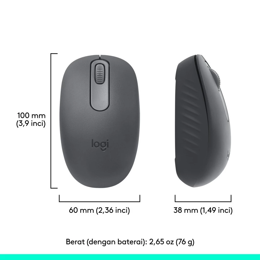 Logitech Logitech M196 Mouse Wireless Bluetooth, Kompatibel Dengan PC dan Mac Blue Harga Rp 200.000 Toko Medan
