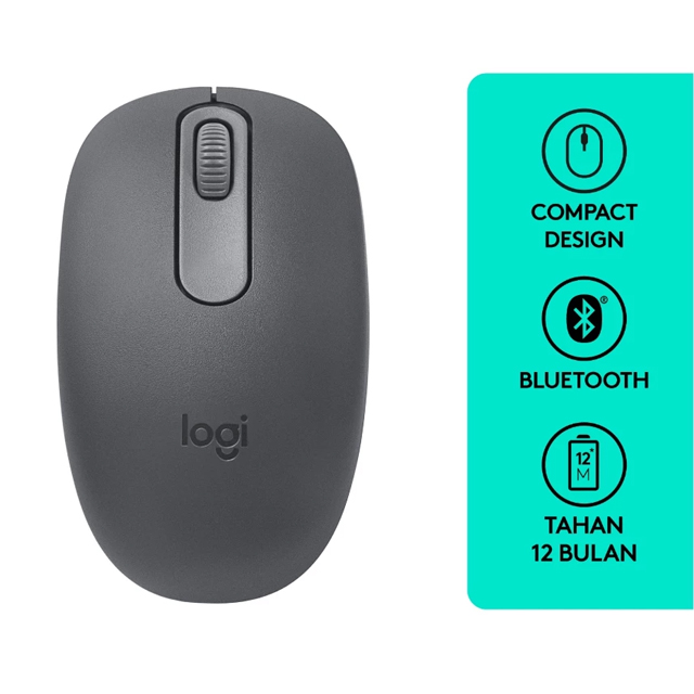 Logitech Logitech M196 Mouse Wireless Bluetooth, Kompatibel Dengan PC dan Mac Blue Harga Rp 200.000 Toko Medan