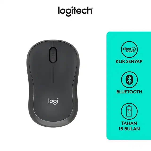 Logitech M240 Mouse Wireless Bluetooth Silent, Ringkas, Portabel, untuk Windows, macOS, ChromeOS - logitech-m240-mouse-wireless-bluetooth-silent-ringkas-portabel-untuk-windows-mac-1759388024-339.webp