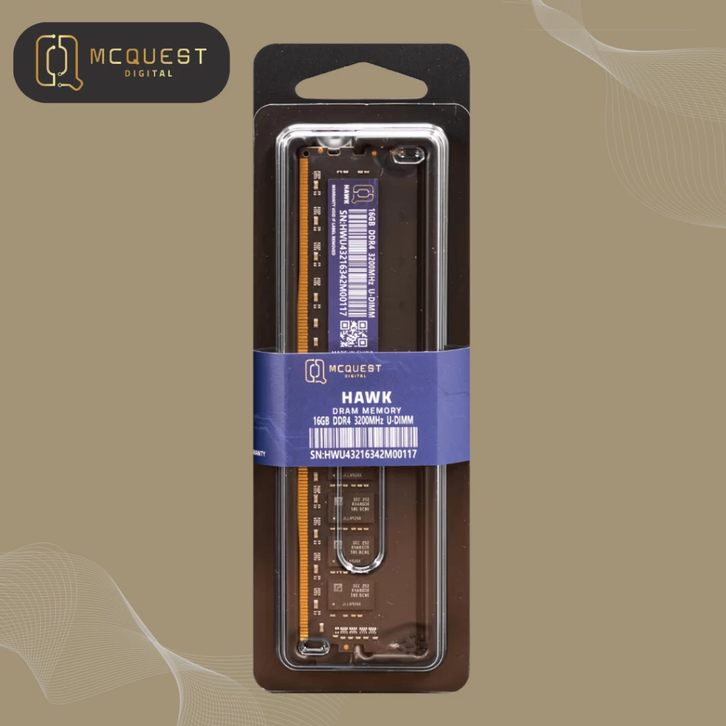 MCQUEST McQuest Hawk Memory DDR4 3200MHz for PC Harga Rp 990.000 Toko Medan
