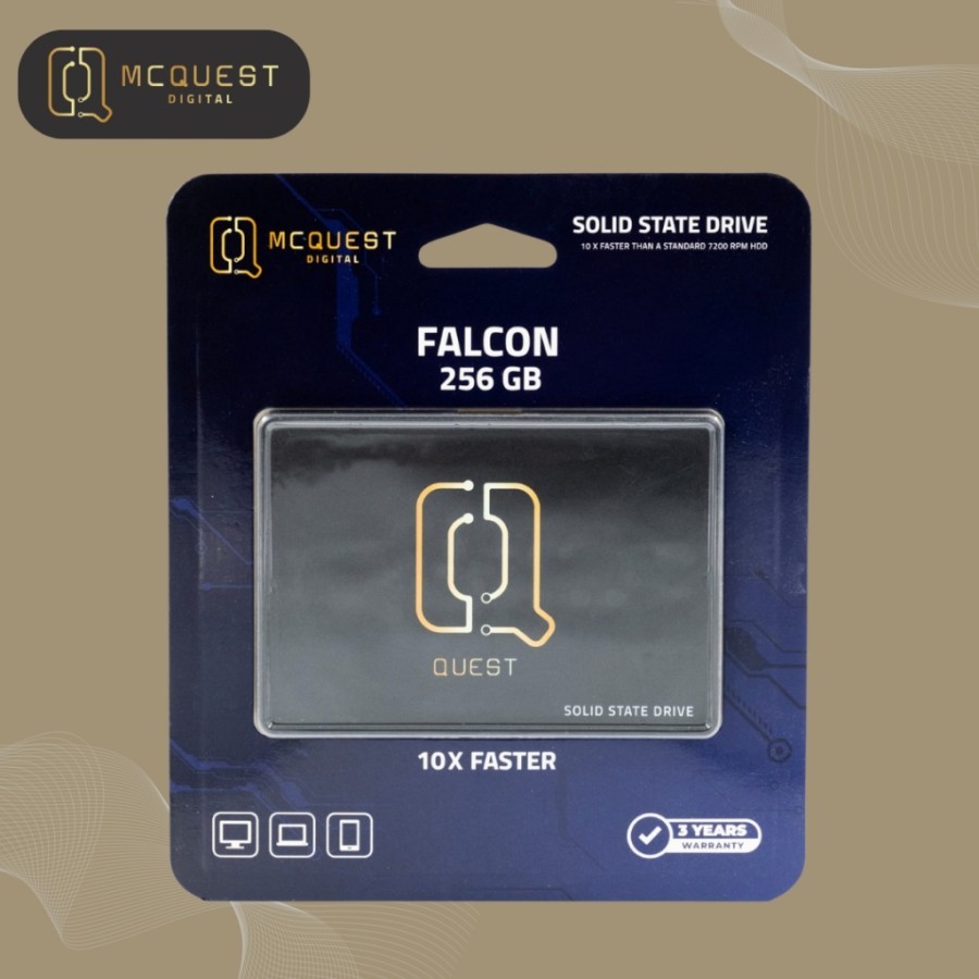 MCQUEST McQuest Falcon SSD Internal 2.5" SATA3 Harga Rp 780.000 Toko Medan