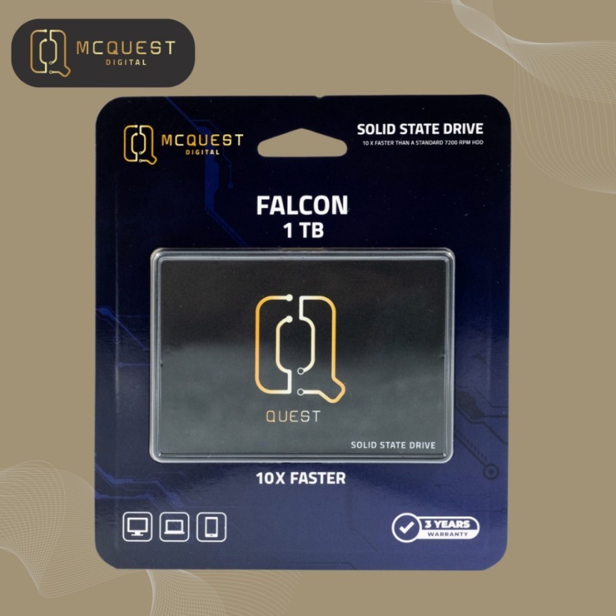 MCQUEST McQuest Falcon SSD Internal 2.5" SATA3 Harga Rp 780.000 Toko Medan