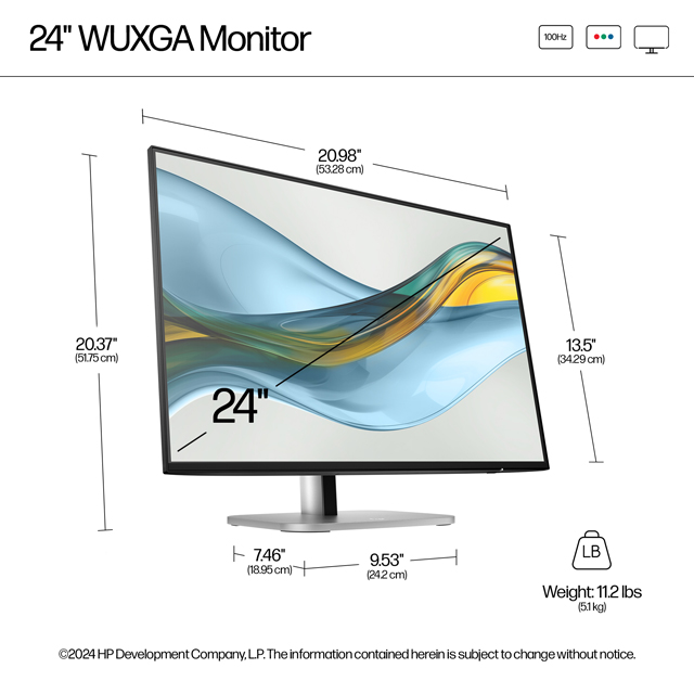 HP Monitor HP Series 5 Pro 24 inch WUXGA - 524pn Harga Rp 3.399.000 Toko Medan
