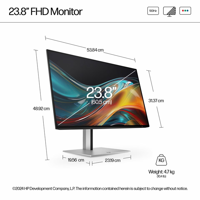 HP Monitor HP Series 7 Pro 23.8 inch FHD - 724pf Harga Rp 4.750.000 Toko Medan