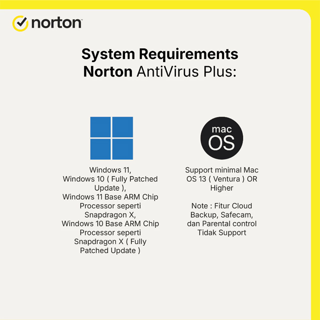 Norton Norton Antivirus Plus 1 Device 1 Year (NON VPN) Harga Rp 189.000 Toko Medan